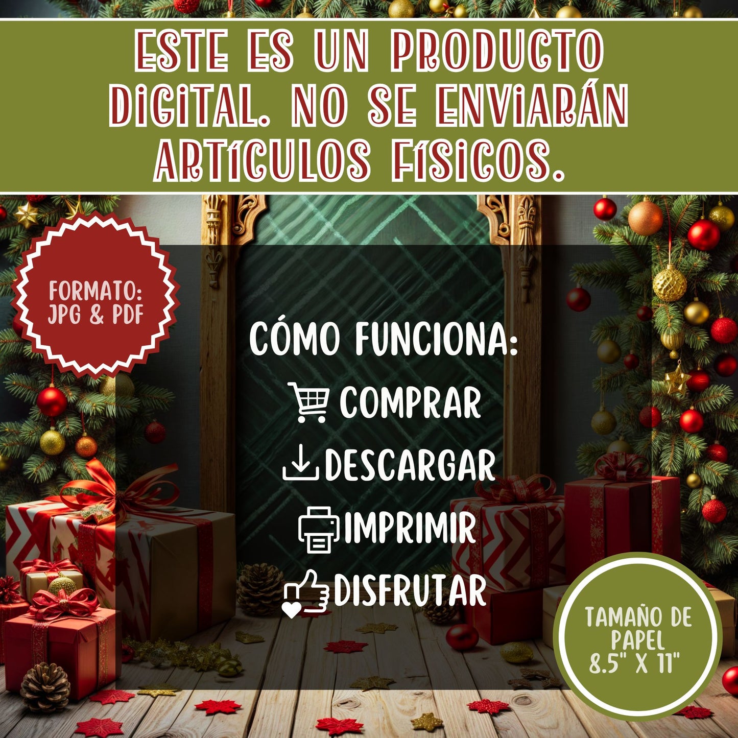 Juego de Bingo Navideño Divertido! | Juego para Fiestas Navideñas | Descarga Digital