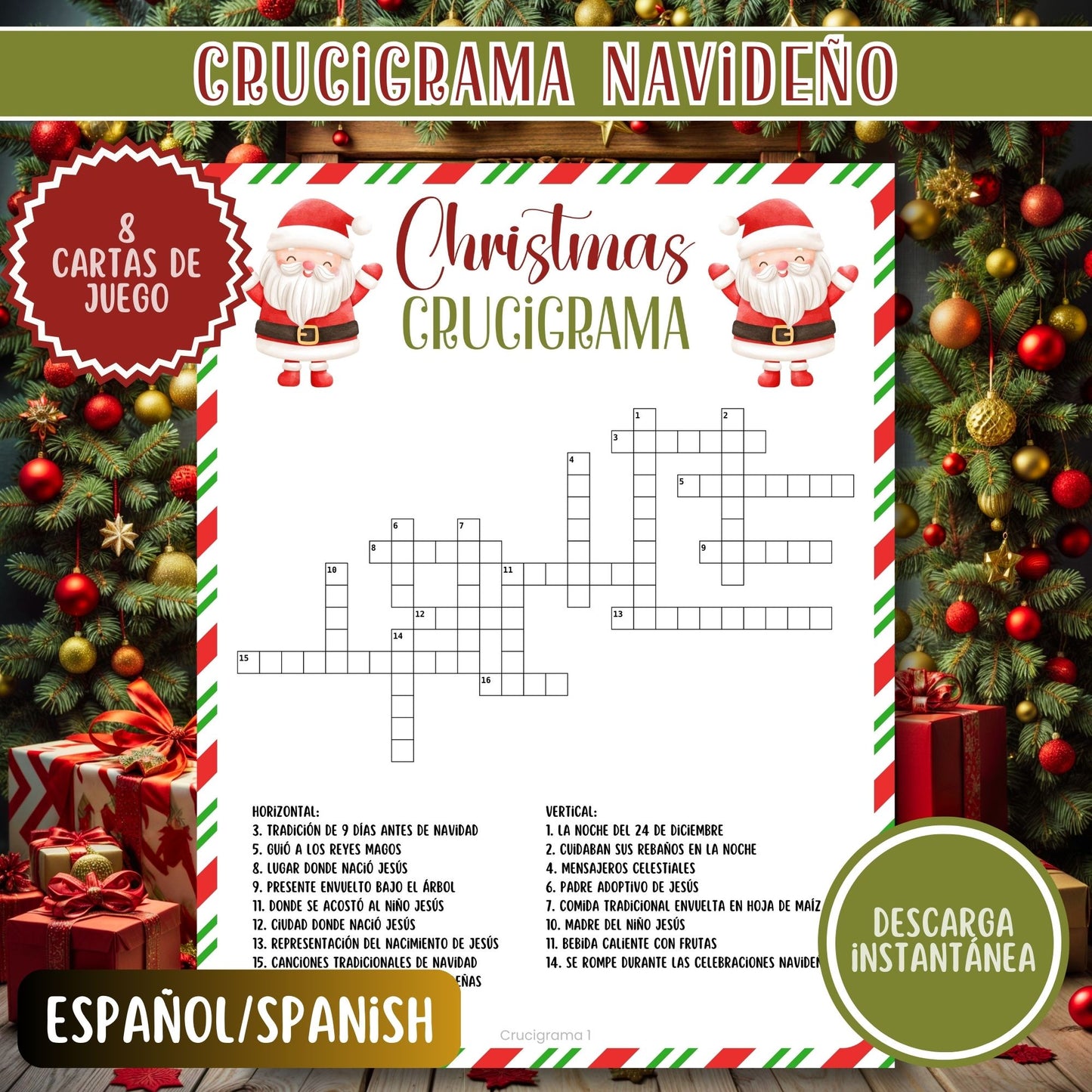 Crucigrama Navideño